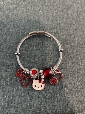 New - Hello Kitty red charm bracelet